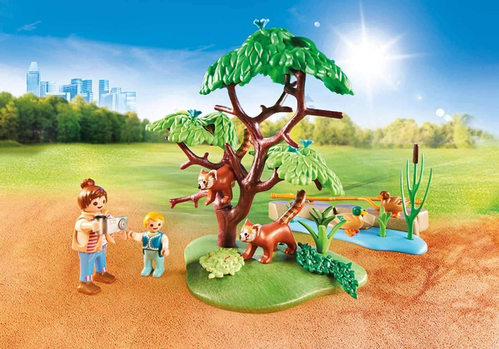 PLAYMOBIL 70344 Family Fun Red Panda Habitat - TOYBOX Toy Shop