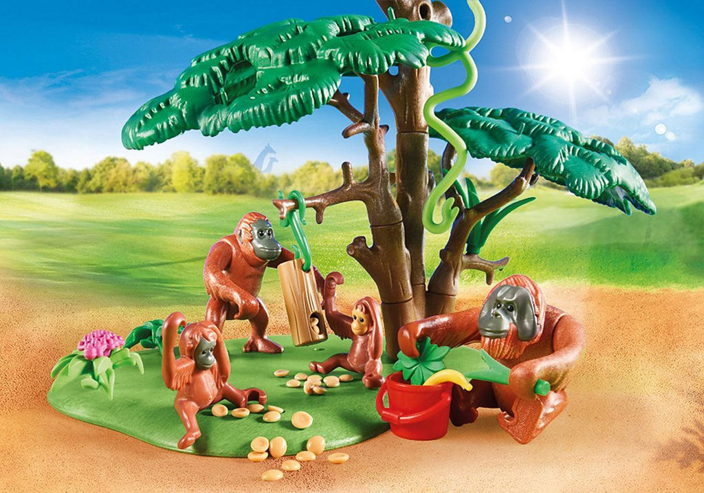 PLAYMOBIL 70345 Family Fun Orangutans with Tree - TOYBOX Toy Shop