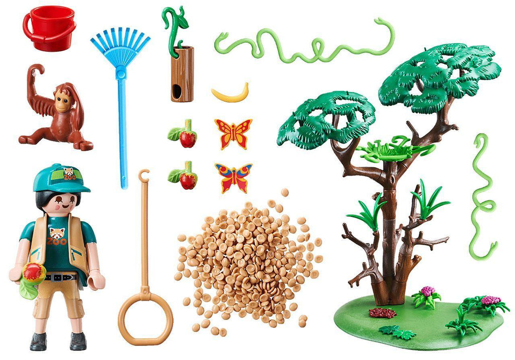PLAYMOBIL 70345 Family Fun Orangutans with Tree - TOYBOX Toy Shop
