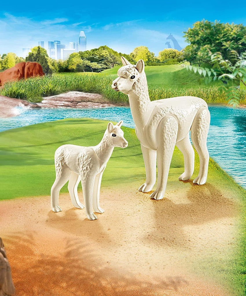PLAYMOBIL 70350 Family Fun Alpaca with Baby Cub - TOYBOX Toy Shop