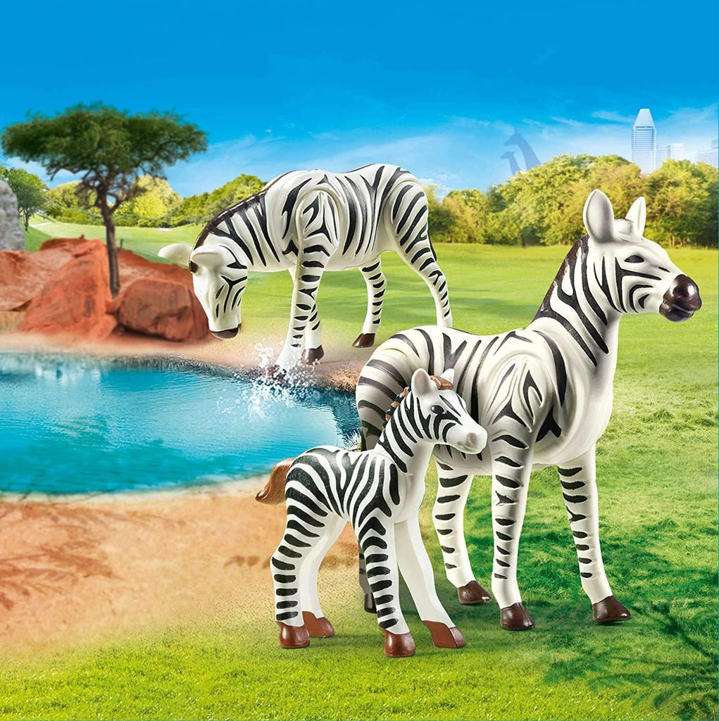 PLAYMOBIL 70356 Family Fun Two Zebras with their Foal - TOYBOX Toy Shop