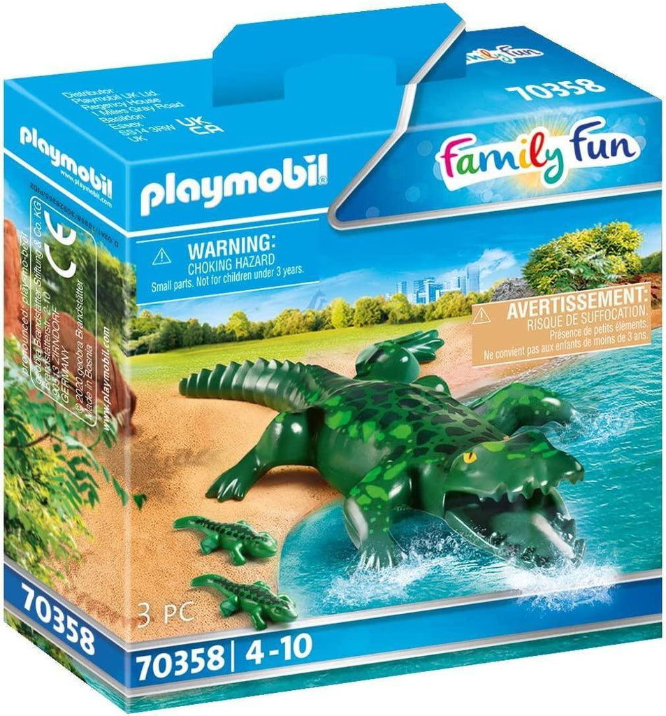 PLAYMOBIL 70358 Family Fun Alligator with Babies - TOYBOX Toy Shop