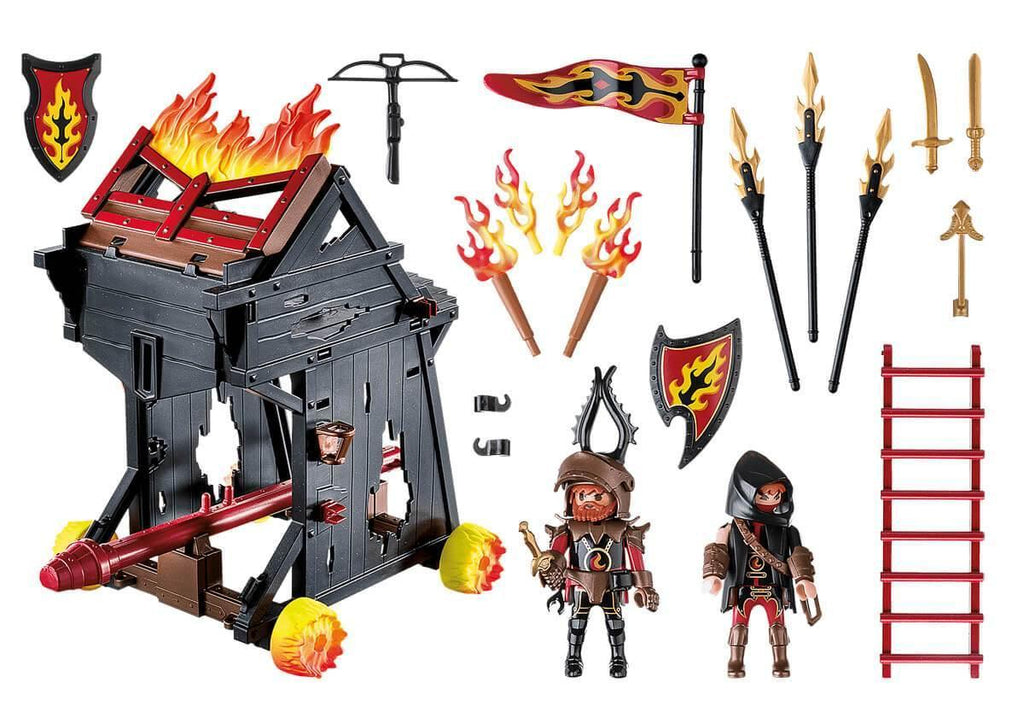 Playmobil 70393 Novelmore Knights  Burnham Raiders Fire Ram - TOYBOX Toy Shop