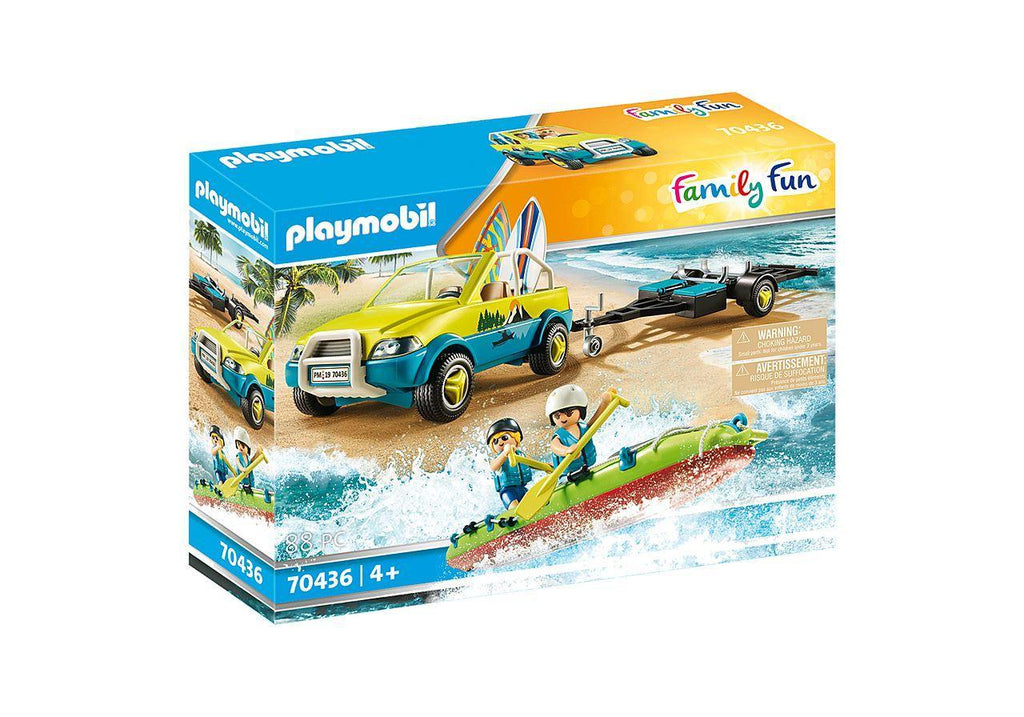 PLAYMOBIL 70436 Beach Car with Canoe - TOYBOX Toy Shop