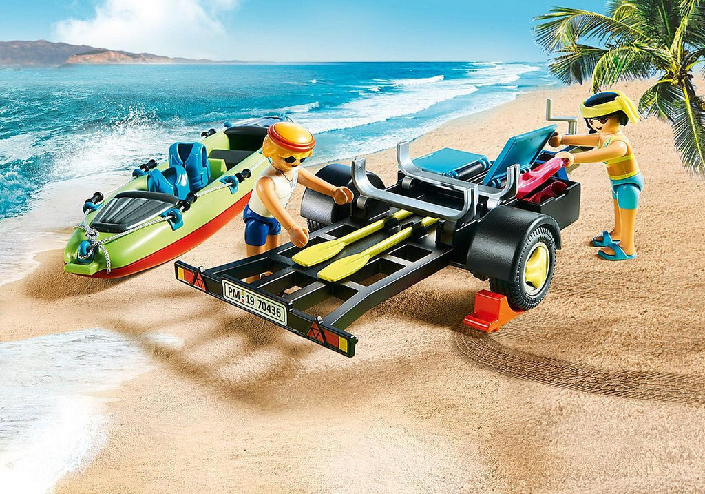 PLAYMOBIL 70436 Beach Car with Canoe - TOYBOX Toy Shop