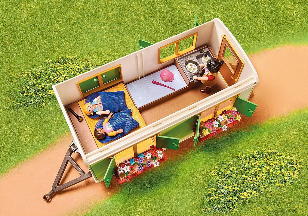 PLAYMOBIL 70510 Country Pony Shelter with Mobile Home - TOYBOX Toy Shop