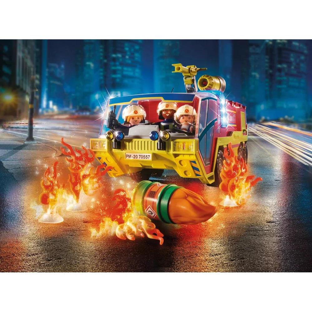 PLAYMOBIL 70557 City Action Fire Engine with Truck - TOYBOX Toy Shop