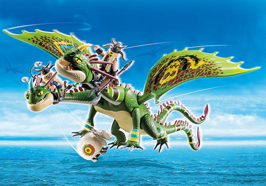 PLAYMOBIL 70730 DRAGONS Racing Ruffnut and Tuffnut with Barf and Belch - TOYBOX Toy Shop