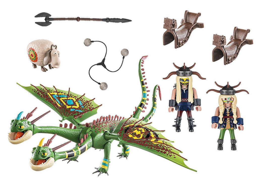 PLAYMOBIL 70730 DRAGONS Racing Ruffnut and Tuffnut with Barf and Belch - TOYBOX Toy Shop