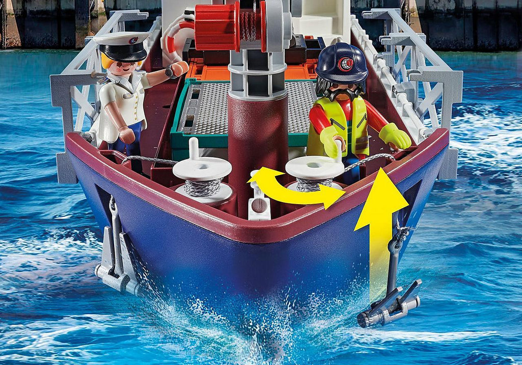 PLAYMOBIL 70769 CITY ACTION - Cargo Ship with Boat - TOYBOX Toy Shop