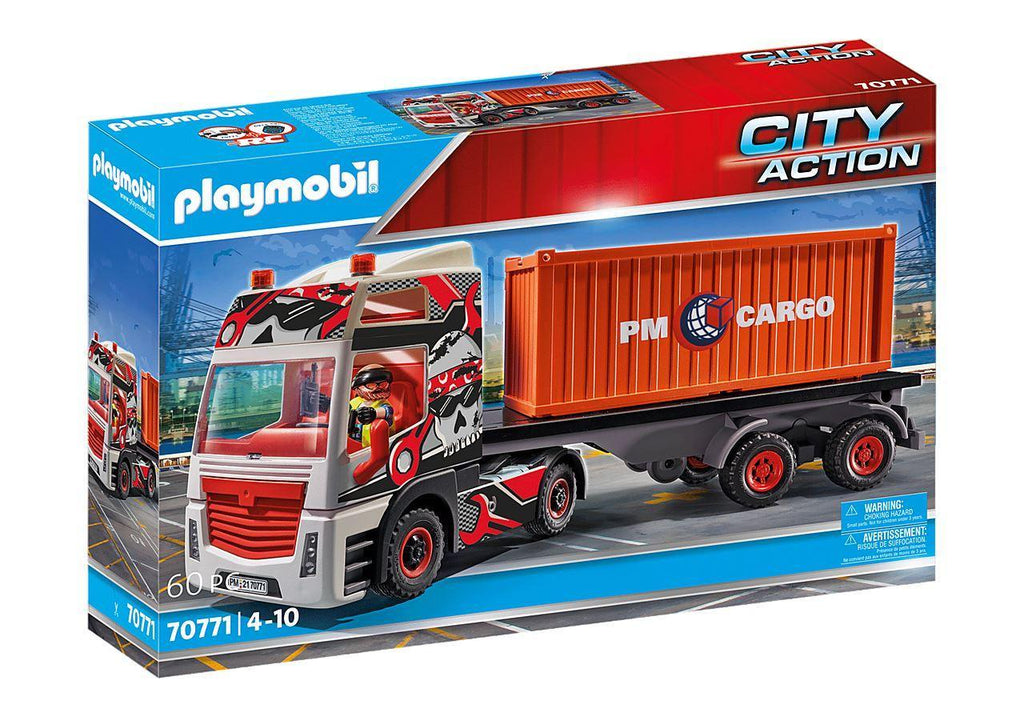 PLAYMOBIL 70771 CITY ACTION - Truck with Cargo Container - TOYBOX Toy Shop