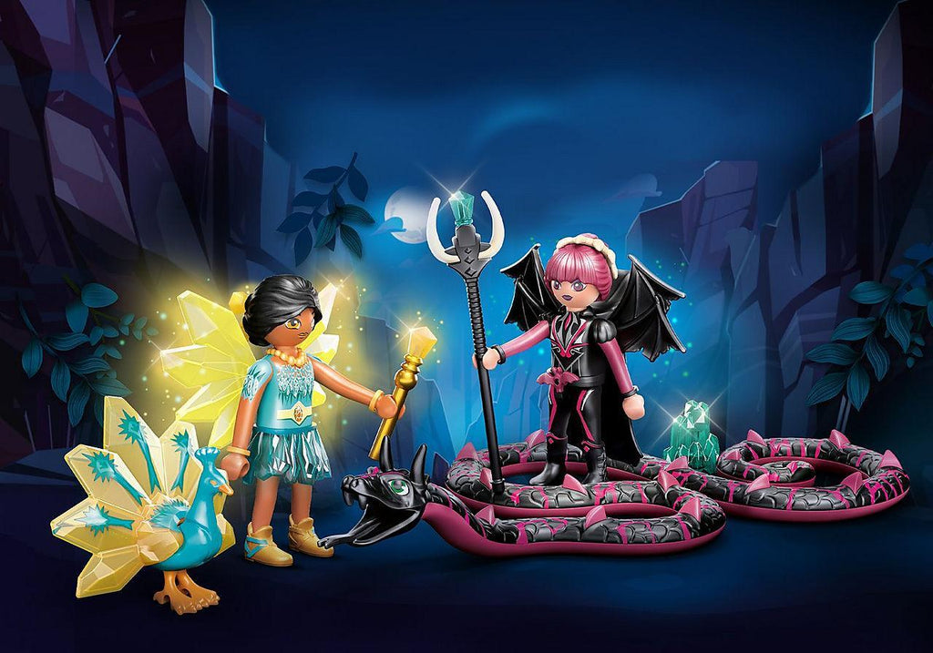 PLAYMOBIL 70803 AYUMA - Crystal Fairy And Bat Fairy with Soul Animal - TOYBOX Toy Shop