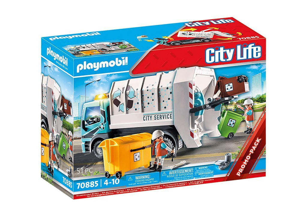 PLAYMOBIL 70885 CITY LIFE - City Recycling Truck - TOYBOX Toy Shop