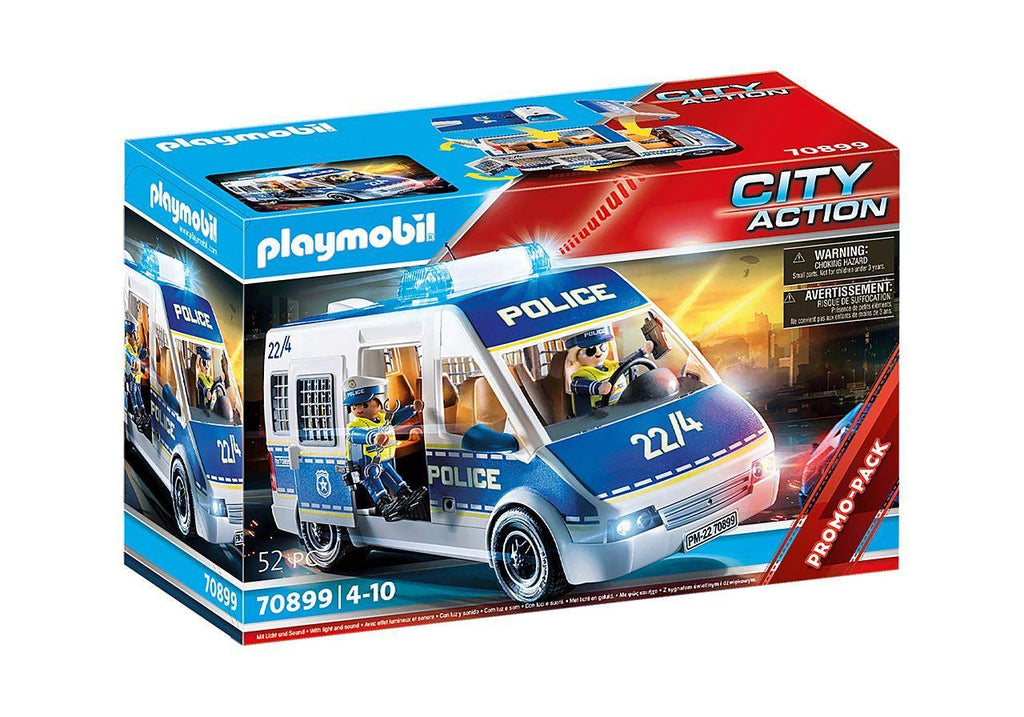 PLAYMOBIL 70899 CITY ACTION - Police Van with Lights and Sound - TOYBOX Toy Shop