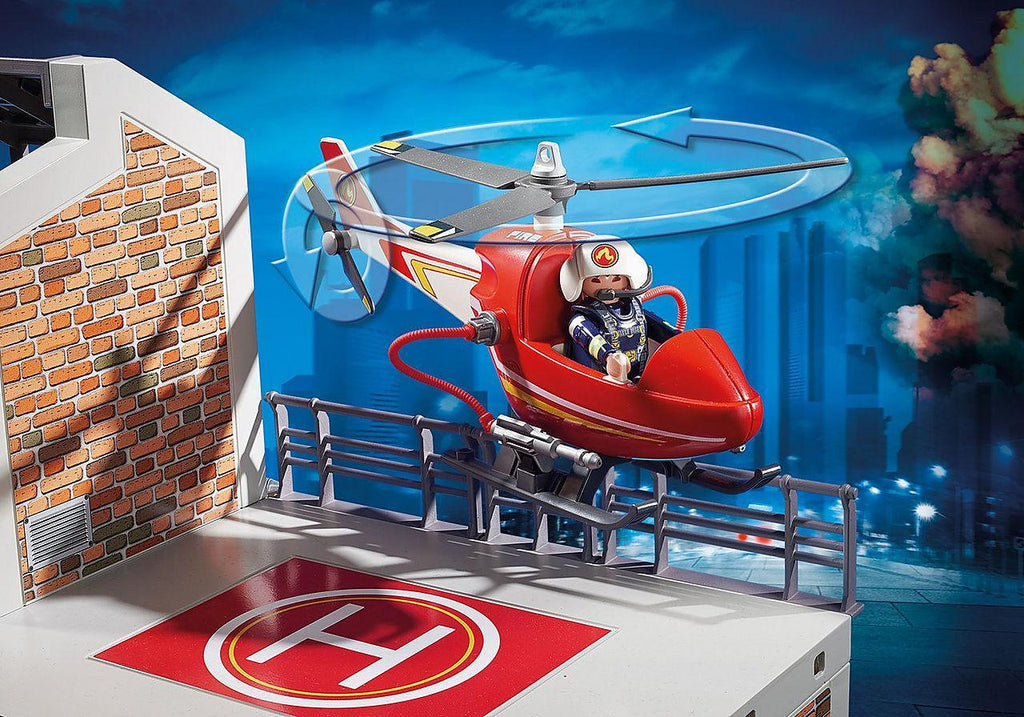 PLAYMOBIL 9462 CITY ACTION - Fire Station with Fire Alarm - TOYBOX Toy Shop