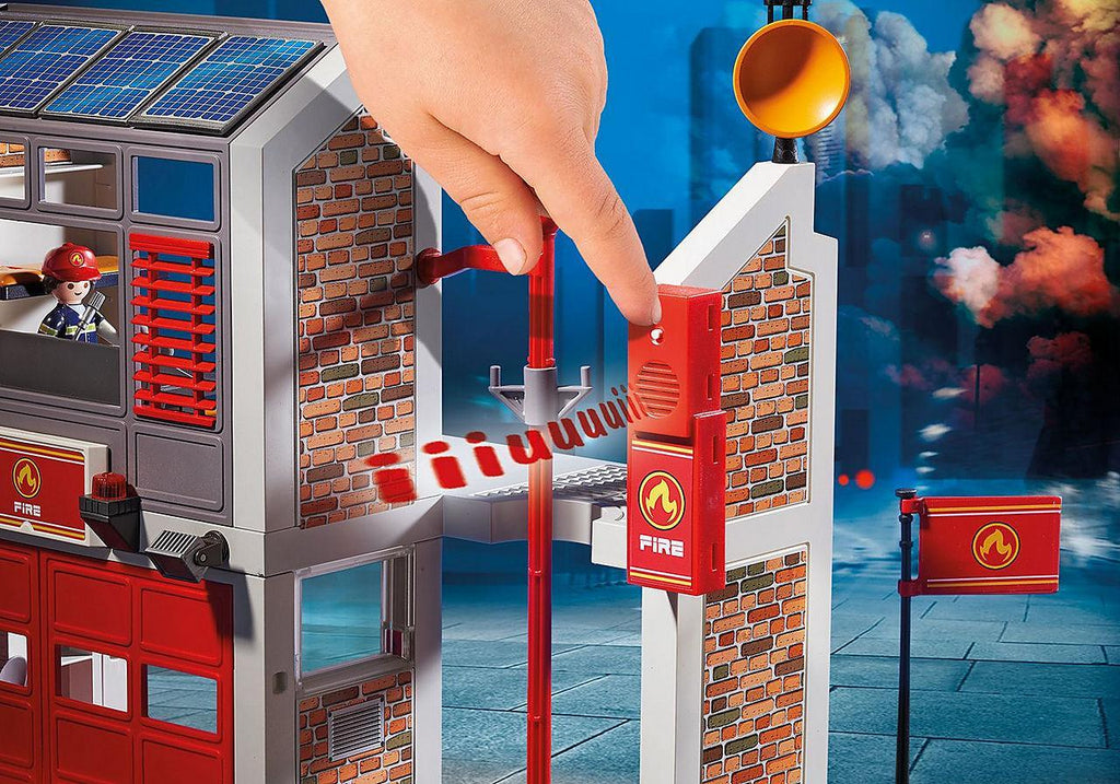 PLAYMOBIL 9462 CITY ACTION - Fire Station with Fire Alarm - TOYBOX Toy Shop