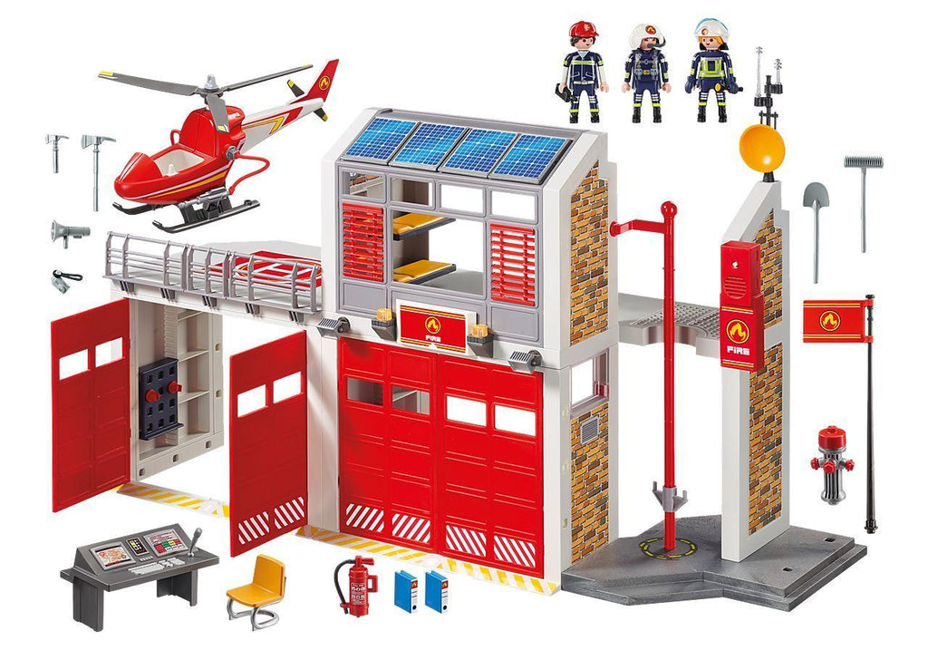 PLAYMOBIL 9462 CITY ACTION - Fire Station with Fire Alarm - TOYBOX Toy Shop