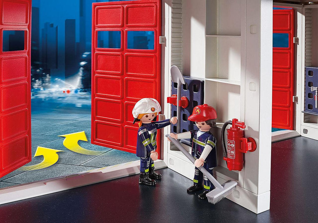 PLAYMOBIL 9462 CITY ACTION - Fire Station with Fire Alarm - TOYBOX Toy Shop