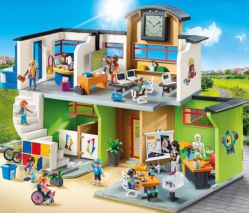 Playmobil City Life 9453 Furnished School Building Playset - TOYBOX Toy Shop