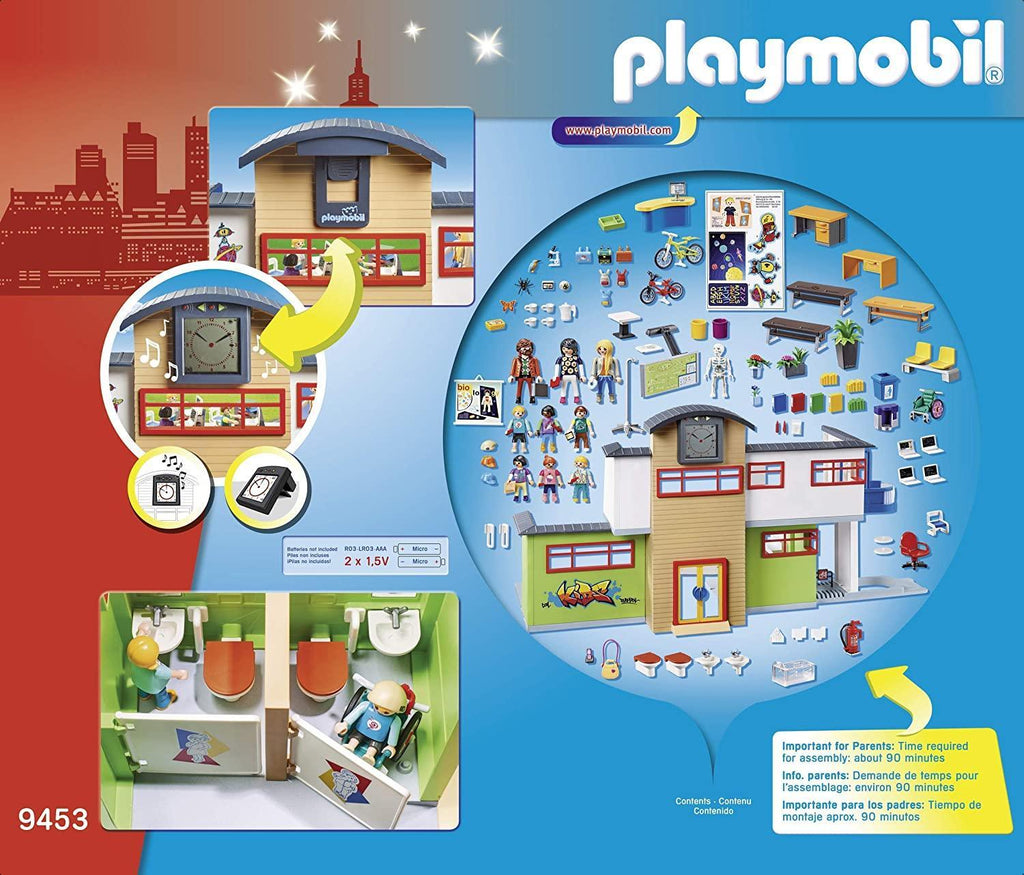 Playmobil City Life 9453 Furnished School Building Playset - TOYBOX Toy Shop