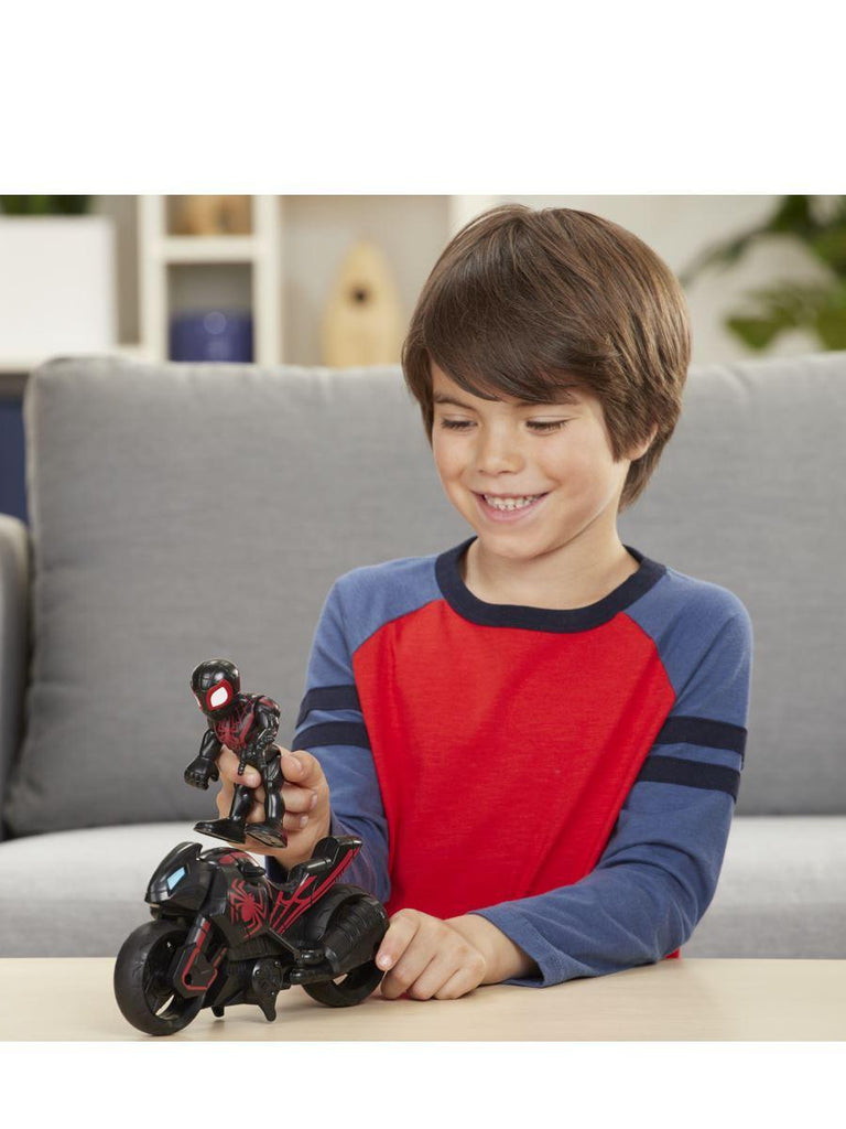 Playskool Heroes Kid Arachnid And Motorcycle Playset - TOYBOX Toy Shop