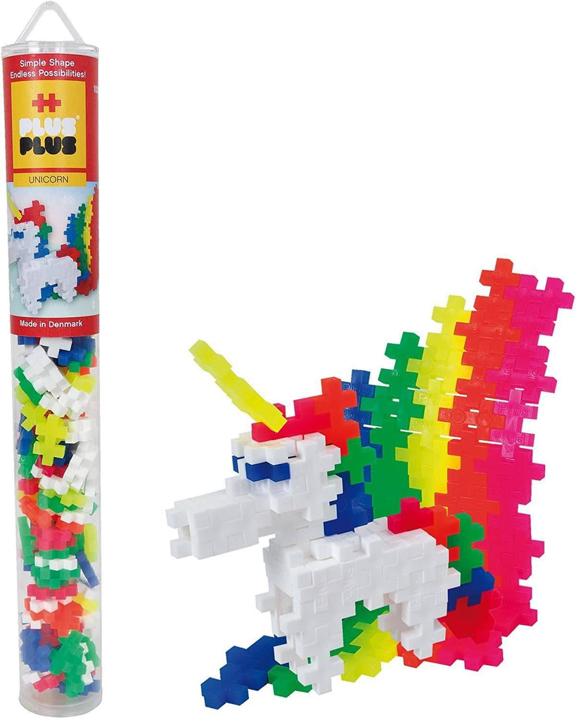 PLUS-PLUS Building Blocks Tube 100 Assorted Pieces - TOYBOX Toy Shop