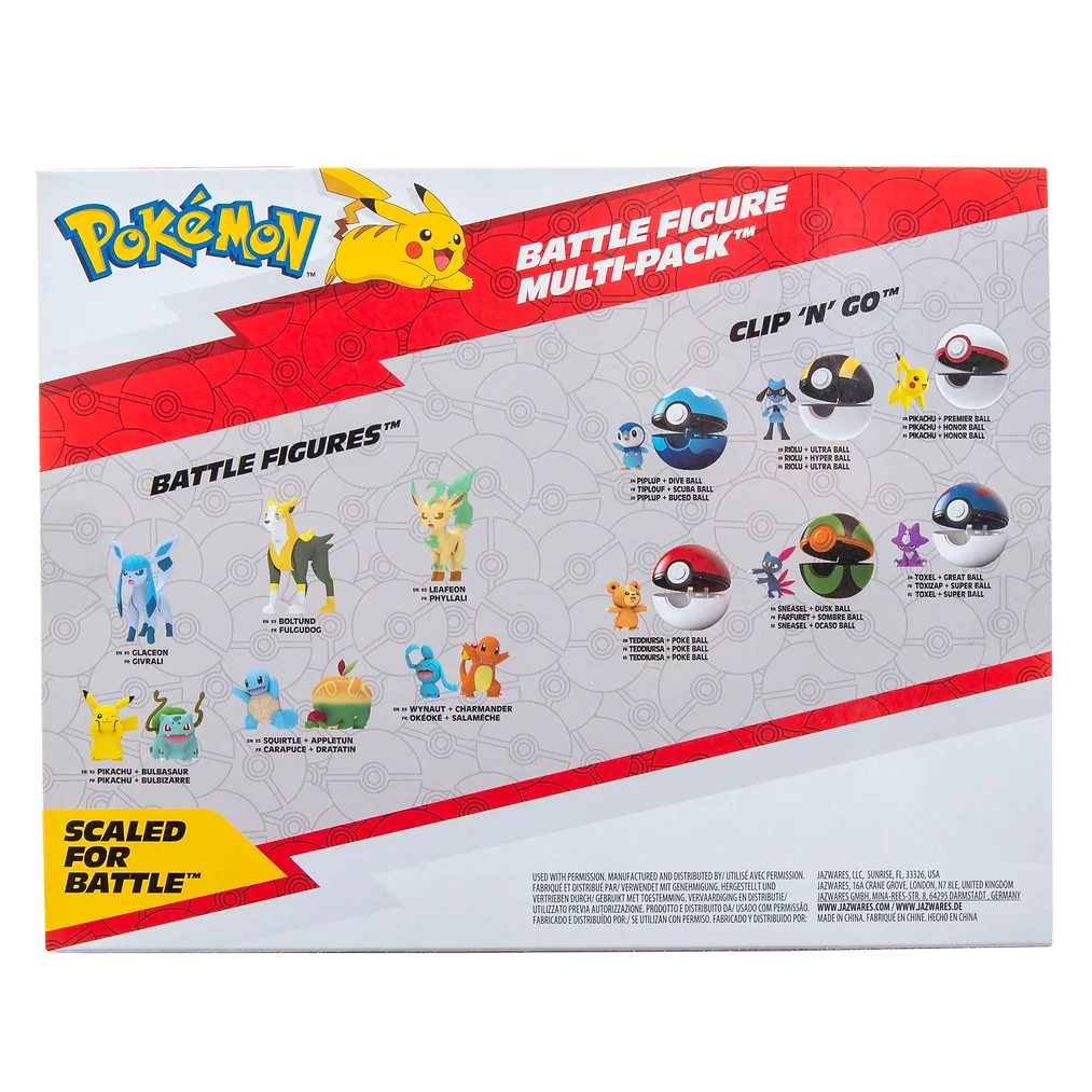 Pokémon Battle-Ready Battle Figure Multi-Pack 6 Pce - TOYBOX Toy Shop