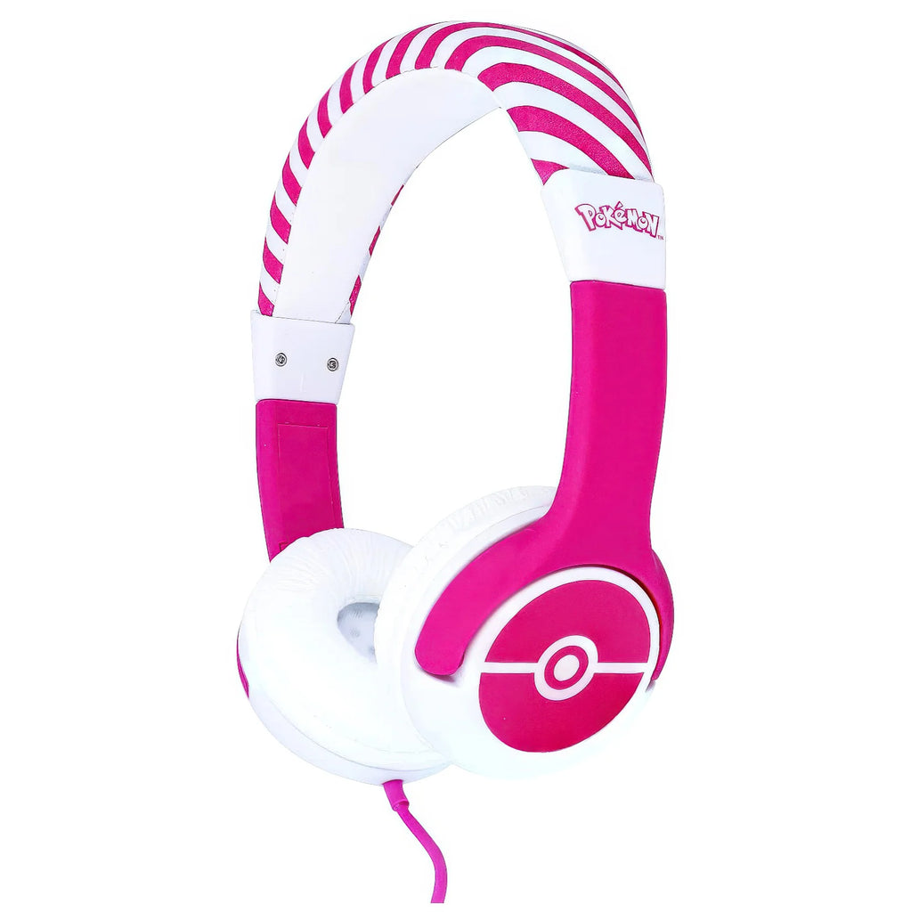 Pokemon Pink Pokeball Kids Headphones - TOYBOX Toy Shop