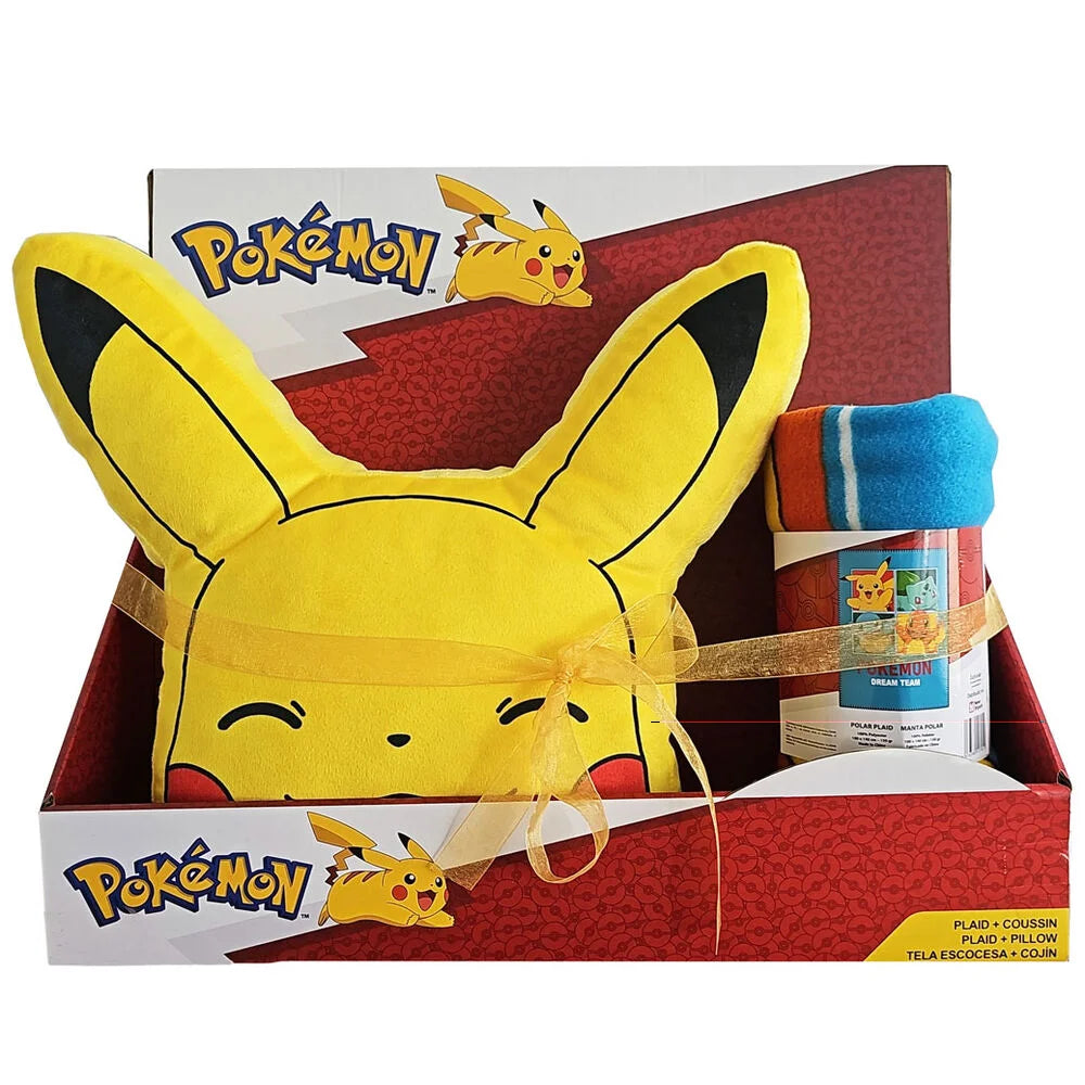 Pokémon Polar Blanket and Cushion Set - TOYBOX Toy Shop