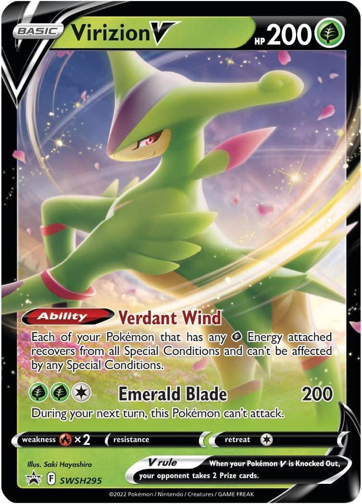 Pokémon TCG: Virizion V Box Cards - TOYBOX Toy Shop