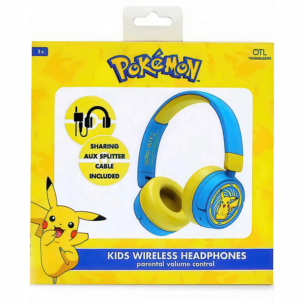 Pokémon Pikachu Wireless Kids Headphones - TOYBOX Toy Shop