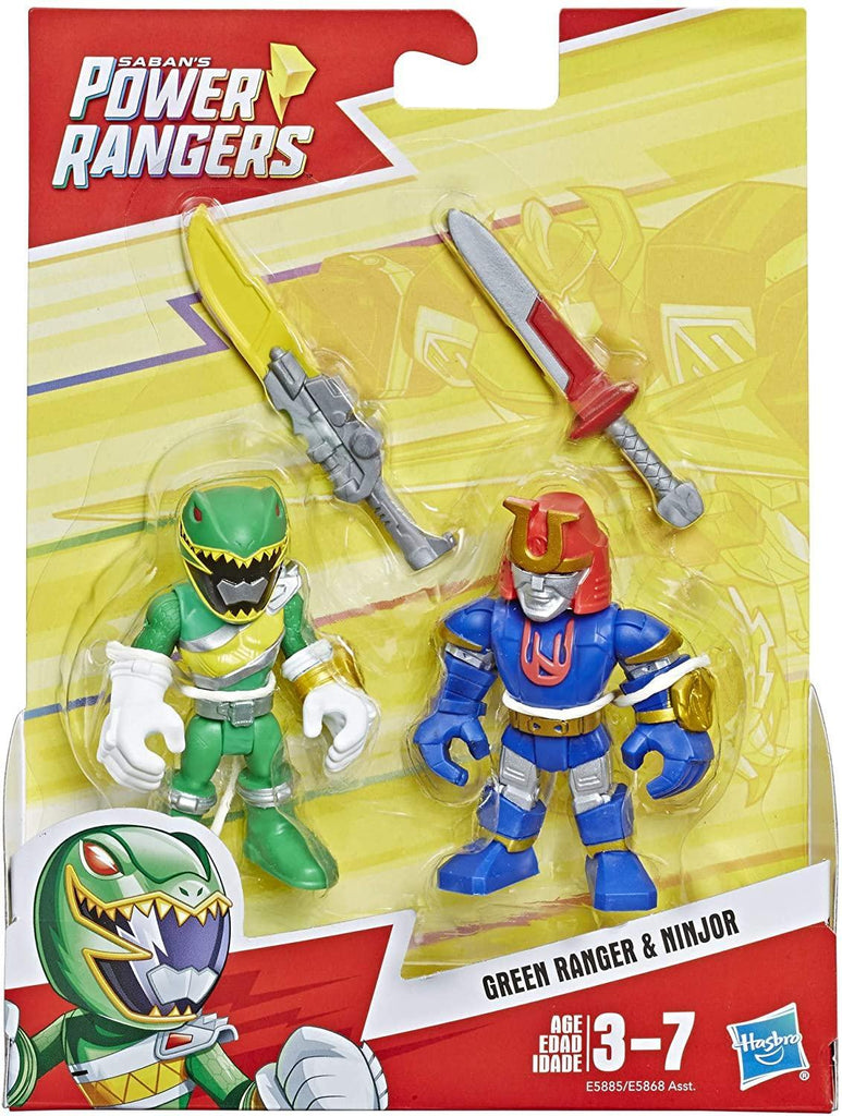 Power Rangers Playskool Heroes Figurines Green Ranger and Ninjor 2-pack - TOYBOX Toy Shop