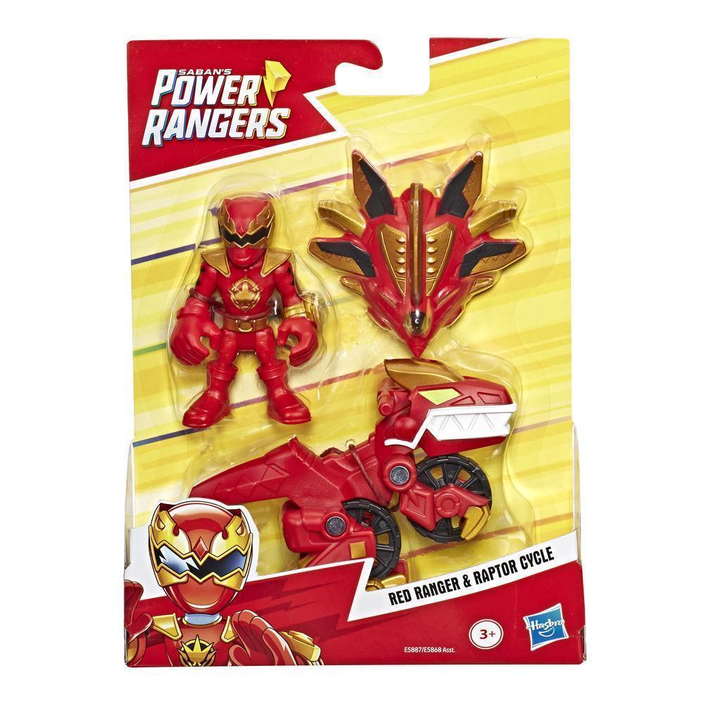 Power Rangers Playskool Heroes Red Ranger and Raptor Cycle Figure and Vehicle 2-Pack - TOYBOX Toy Shop