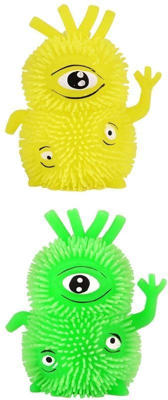 Puffer Monster 3 Eyed With Light 10cm - TOYBOX Toy Shop