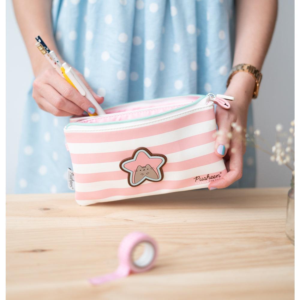 Pusheen Rose Collection Triple Pencil Case - TOYBOX Toy Shop