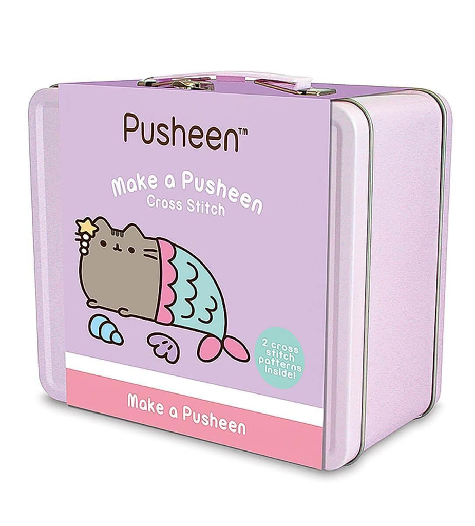 Pusheen Tin Tote Cross Stitch Kit - TOYBOX Toy Shop