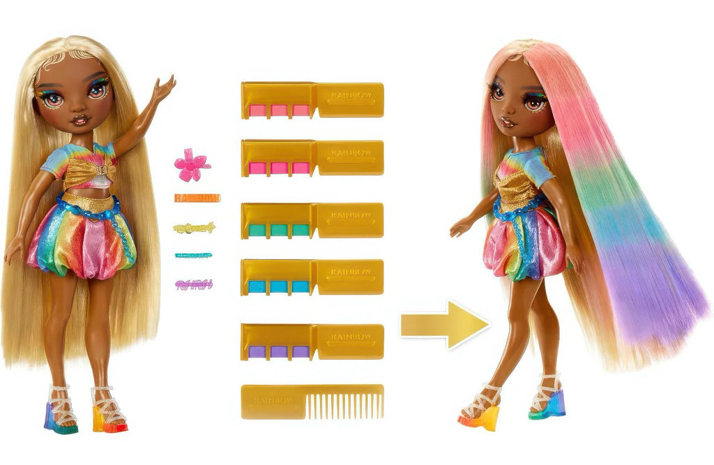 Rainbow High Hair Chalk & Style Fashion Doll - Meline - TOYBOX Toy Shop