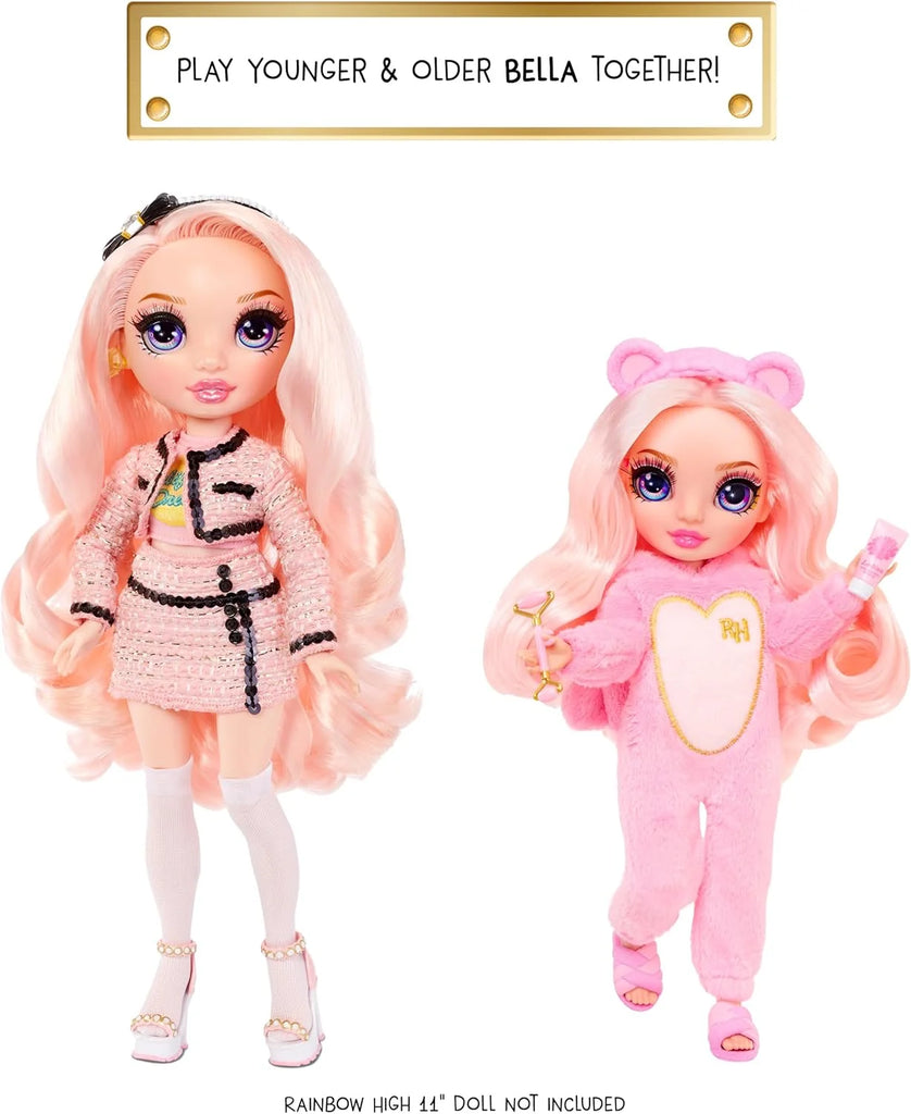 Rainbow High Jr High PJ Party Bella 9-inch Pink Posable Doll in a Soft Onesie - TOYBOX Toy Shop
