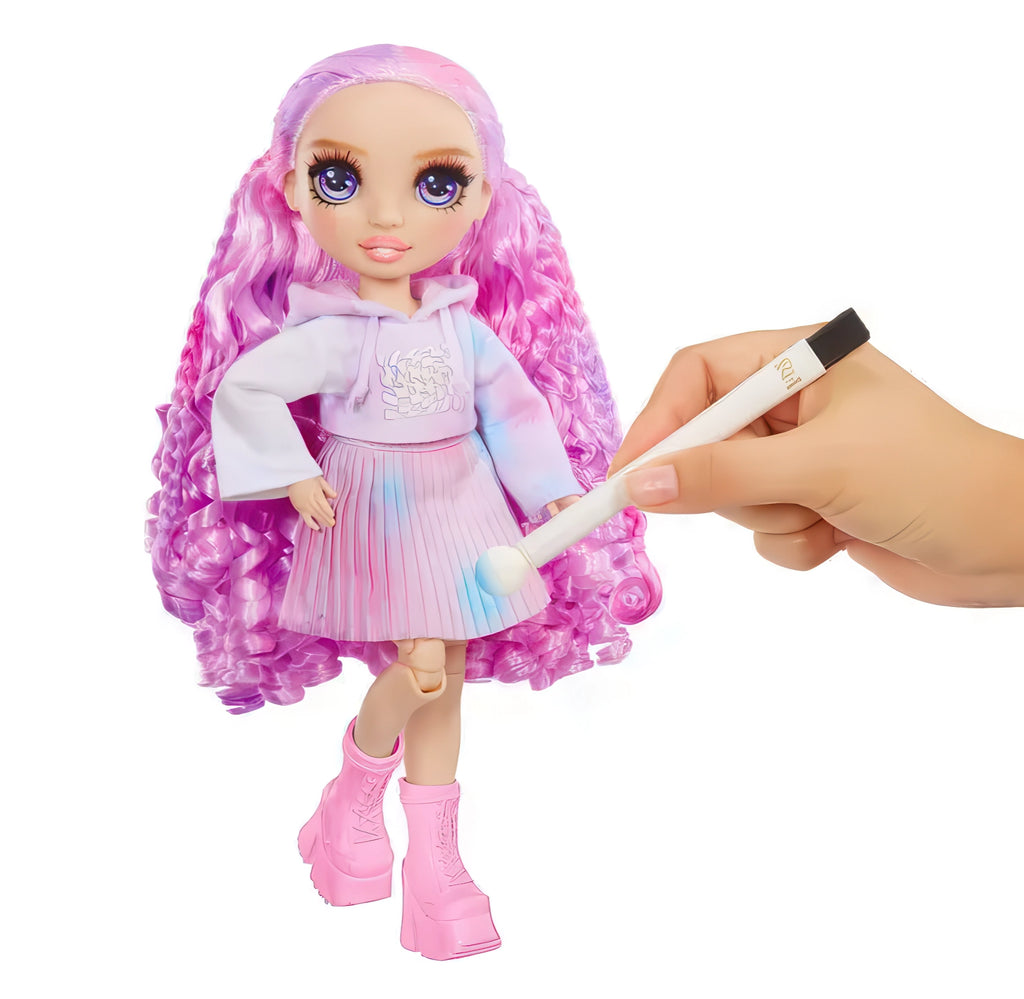 Rainbow High Watercolour & Create Fashion DIY Doll - Purple Eyes - TOYBOX Toy Shop