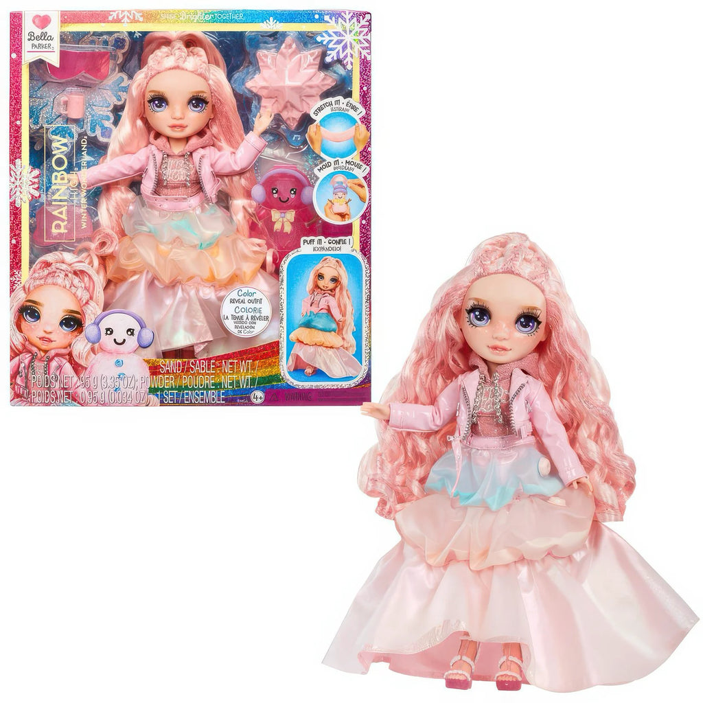 Rainbow High: Winter Wonderland Purple 27cm Fashion Doll Bella - Pink - TOYBOX Toy Shop