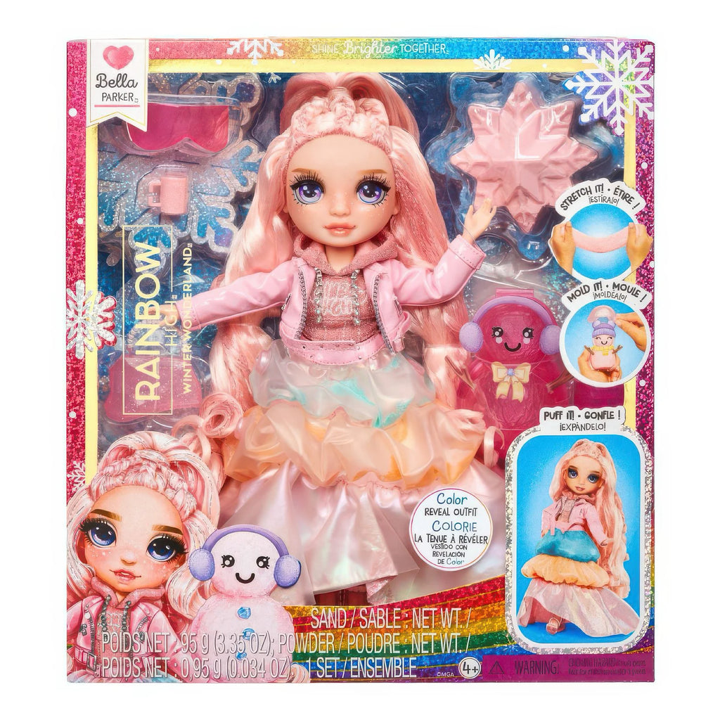 Rainbow High: Winter Wonderland Purple 27cm Fashion Doll Bella - Pink - TOYBOX Toy Shop