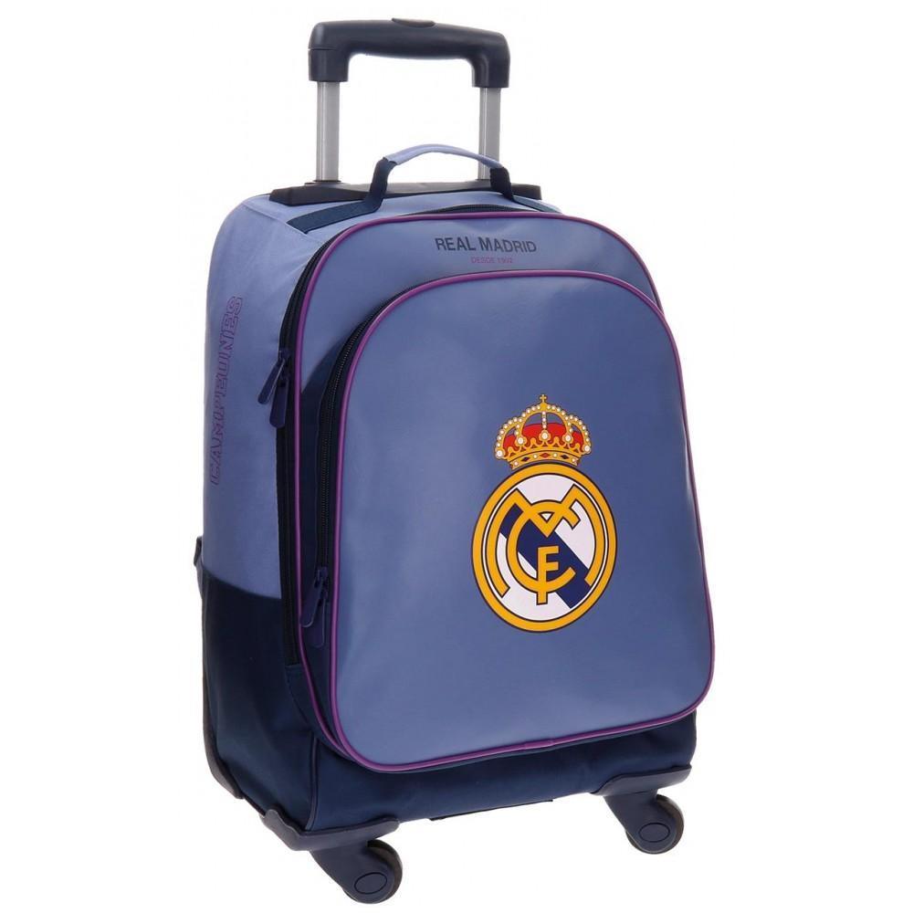 REAL MADRID School Trolley Backpack, Leather 50 cm - TOYBOX Toy Shop