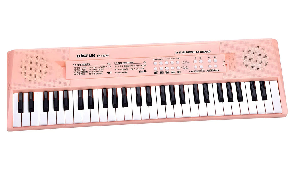 Reig 54 Keys Electronic Keyboard with Microphone - Colour Pink - TOYBOX Toy Shop