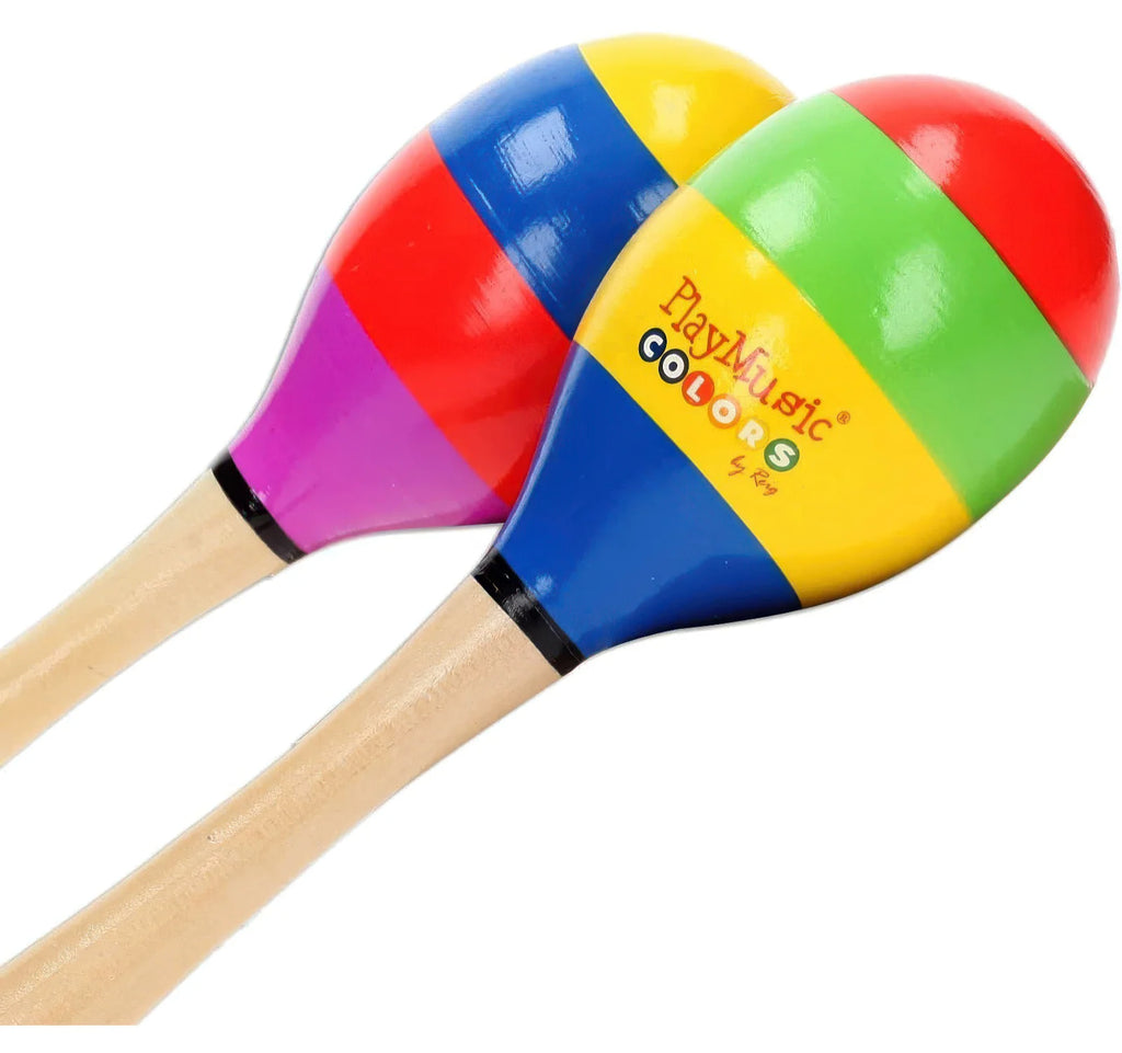 REIG 7049 Percussion Wooden Maracas - TOYBOX Toy Shop