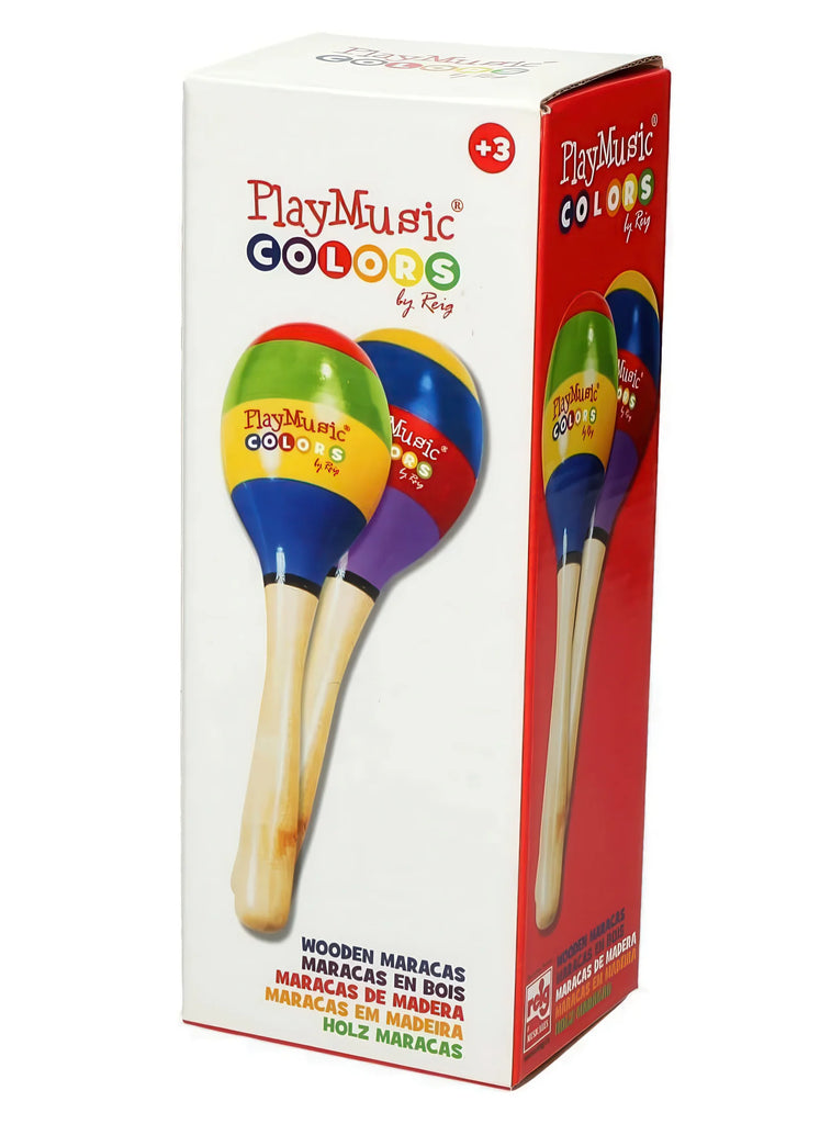 REIG 7049 Percussion Wooden Maracas - TOYBOX Toy Shop