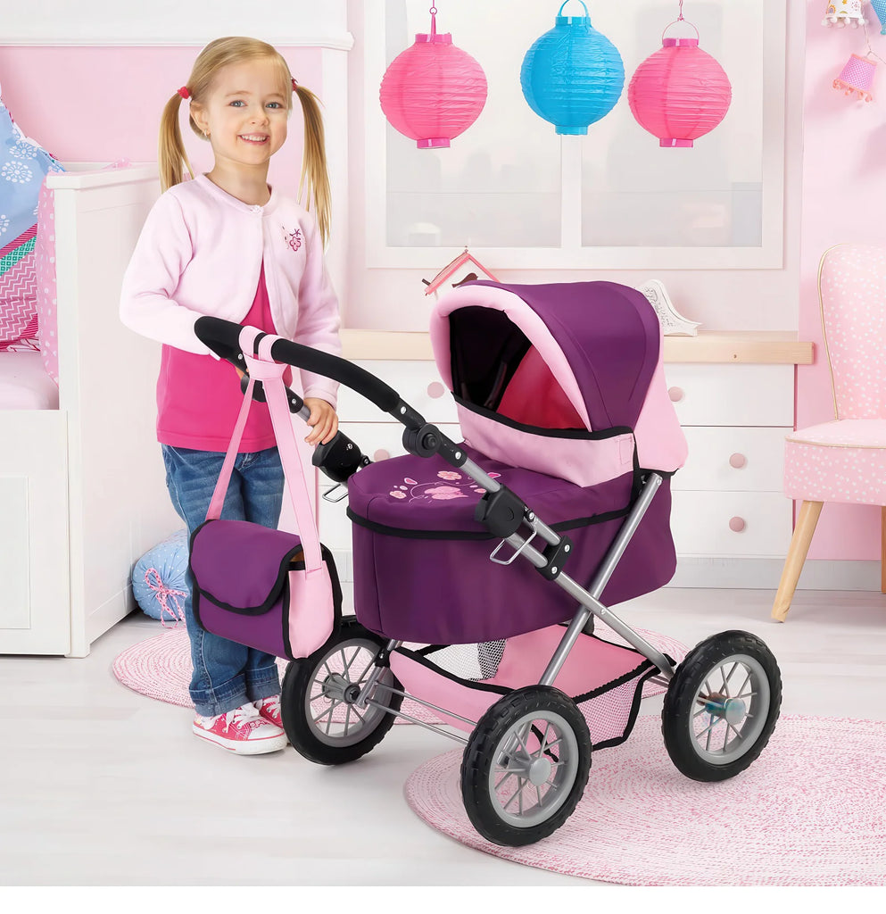 Bayer Dolls Pram Trendy Foldable Stroller with Bag - TOYBOX Toy Shop