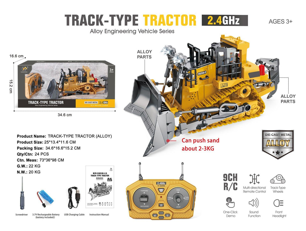 Remote Control Hydraulic Tractor - TOYBOX Toy Shop