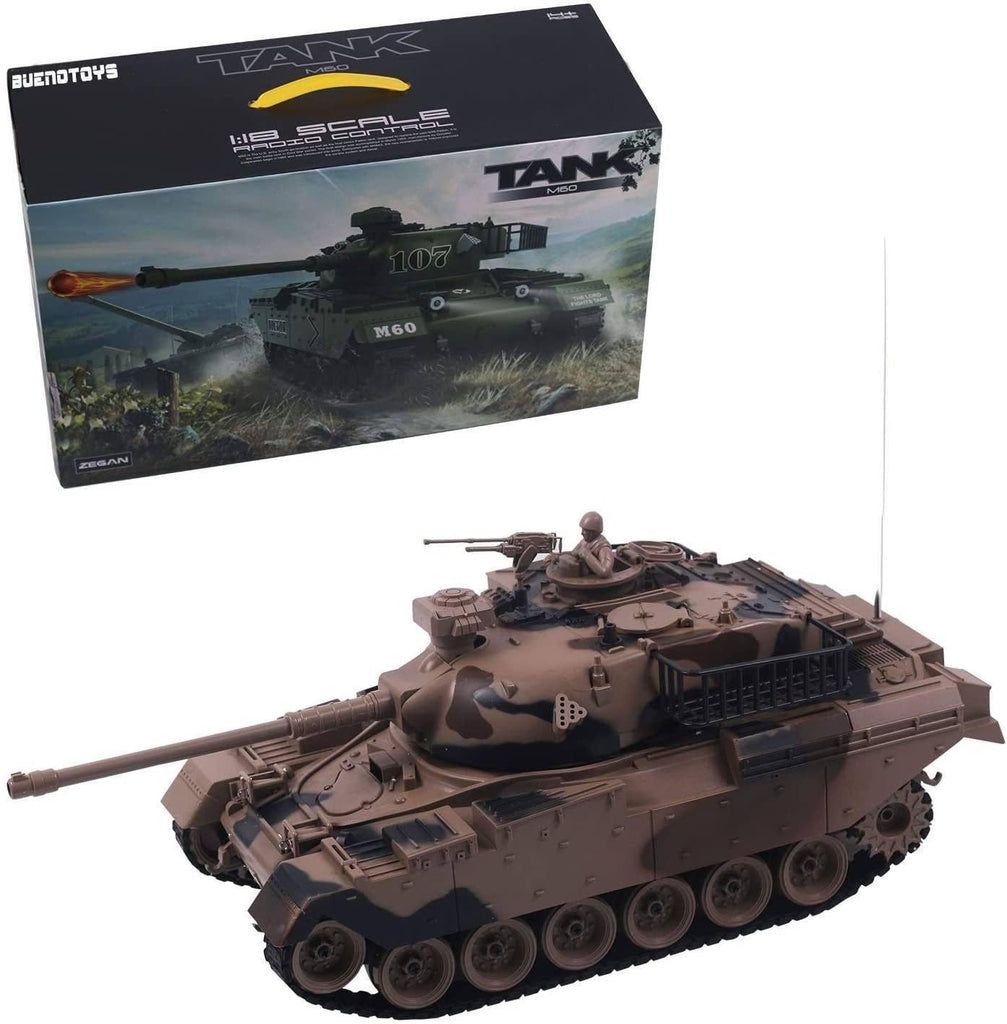 Remote Control Military Tank 1:18 Scale Replica for Shooting BB Bullets - TOYBOX Toy Shop