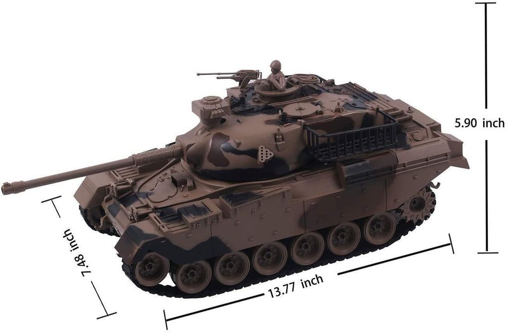 Remote Control Military Tank 1:18 Scale Replica for Shooting BB Bullets - TOYBOX Toy Shop