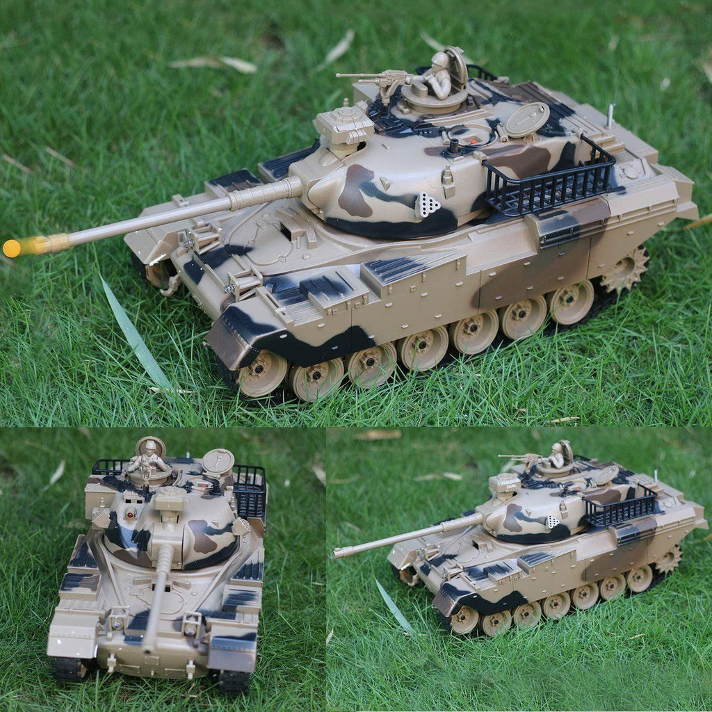 Remote Control Military Tank 1:18 Scale Replica for Shooting BB Bullets - TOYBOX Toy Shop